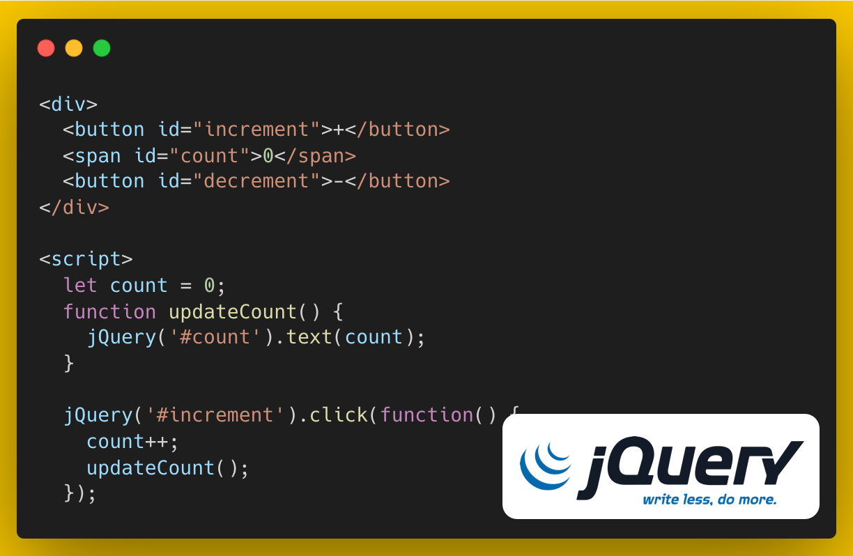 jQuery code example